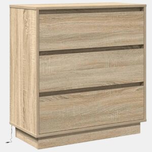 Mesa De Cabeceira - Mesinha De Cabeceira com Carvalho sonoma 71 x 34,5 x 75 cm
