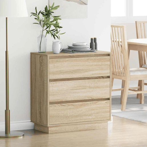 Mesa De Cabeceira - Mesinha De Cabeceira com Carvalho sonoma 71 x 34,5 x 75 cm