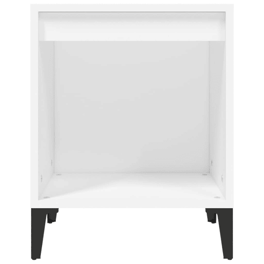Lote de 2 Mesas De Cabeceira - Mesinhas De Cabeceira 40x35x50 cm branco