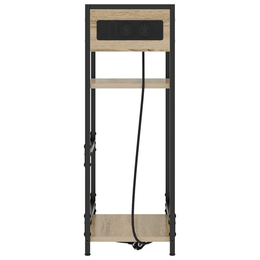 Mesa De Cabeceira - Mesinha De Cabeceira com gaveta Carvalho sonoma 40 x 27 x 76 cm