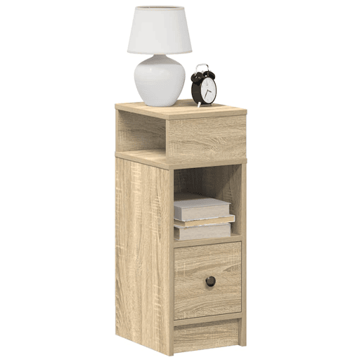 Mesa De Cabeceira - Mesinha De Cabeceira com gaveta 25x31x66 cm carvalho sonoma