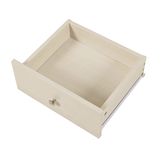 aparador 117,5 cm - Com três gavetas, elegante vetado, para quarto e sala - Branco