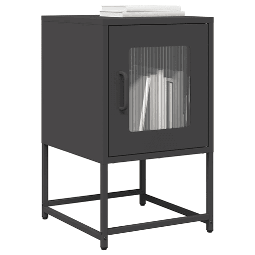 Mesa De Cabeceira - Mesinha De Cabeceira 36x39x60,5 cm aço laminado a frio preto