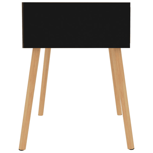 Mesa De Cabeceira - Mesinha De Cabeceira derivados de madeira preto brilhante