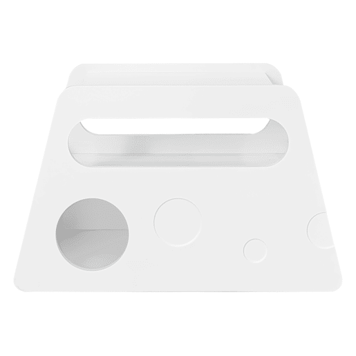 Mesa auxiliar 81x33x51,5 cm - Design moderno, com rodas, segura e arredondada - Branca