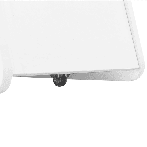 Mesa auxiliar 81x33x51,5 cm - Design moderno, com rodas, segura e arredondada - Branca