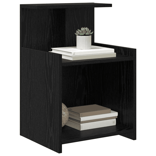 Mesa De Cabeceira - Mesinha De Cabeceira Carvalho preto 40 x 35 x 60 cm
