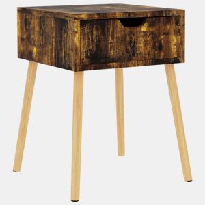 Mesa De Cabeceira - Mesinha De Cabeceira 40x40x56 cm derivados madeira carvalho fumado