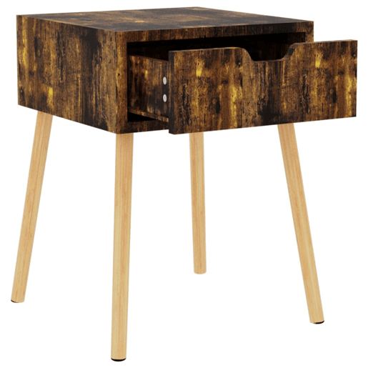 Mesa De Cabeceira - Mesinha De Cabeceira 40x40x56 cm derivados madeira carvalho fumado