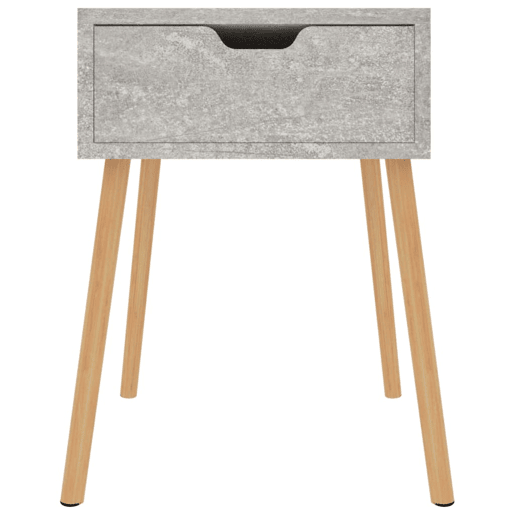 Mesa De Cabeceira - Mesinha De Cabeceira 40x40x56 cm derivados madeira cinza cimento
