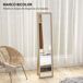 Espejo Cuerpo Entero MDF, Vidrio Templado HOMCOM Espejo Cuerpo Entero MDF, Vidrio Templado HOMCOM Gris