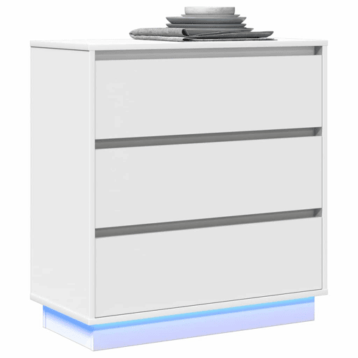 Mesa De Cabeceira - Mesinha De Cabeceira com gaveta com Branco 71 x 34,5 x 75 cm