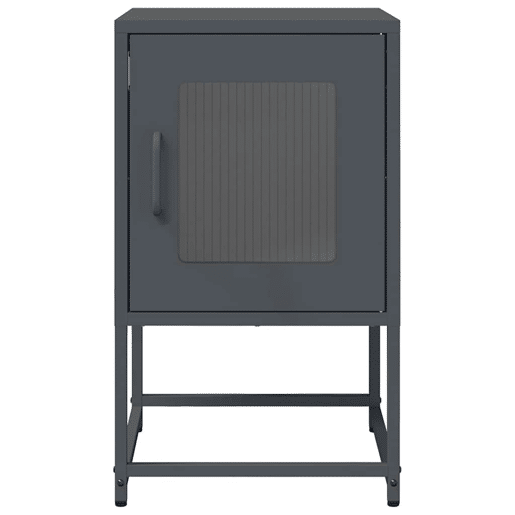 Mesa De Cabeceira - Mesinha De Cabeceira 36x39x60,5 cm aço laminado a frio antracite