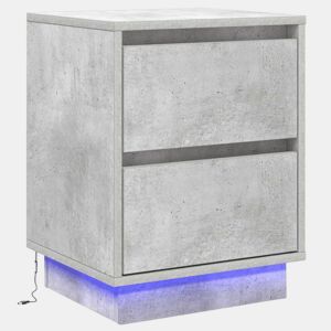 Mesa De Cabeceira - Mesinha De Cabeceira com Cinzento cimento 39 x 34,5 x 50 cm