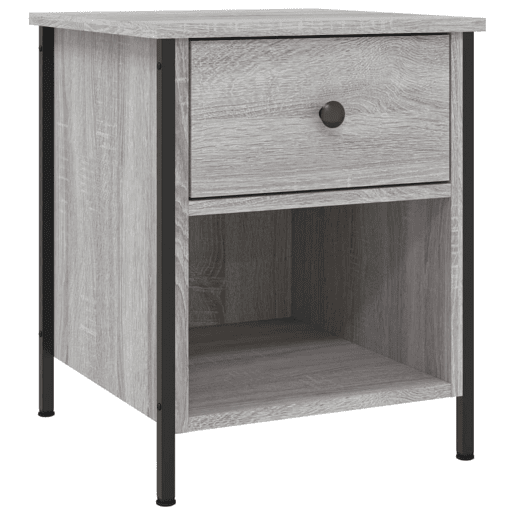 Mesa De Cabeceira - Mesinha De Cabeceira 40x42x50 cm derivados de madeira cinzento sonoma