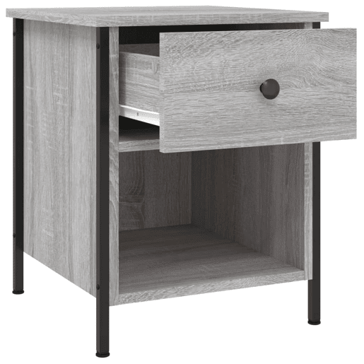 Mesa De Cabeceira - Mesinha De Cabeceira 40x42x50 cm derivados de madeira cinzento sonoma