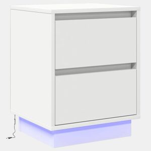 Mesa De Cabeceira - Mesinha De Cabeceira com gaveta com Branco 39 x 34,5 x 50 cm