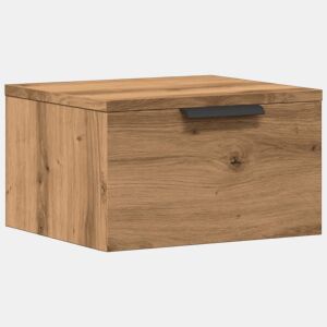Mesa De Cabeceira De Parede Mesinha De Cabeceira - 34x30x20 cm cor carvalho artisiano