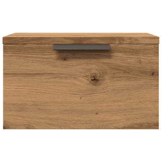Mesa De Cabeceira De Parede Mesinha De Cabeceira - 34x30x20 cm cor carvalho artisiano