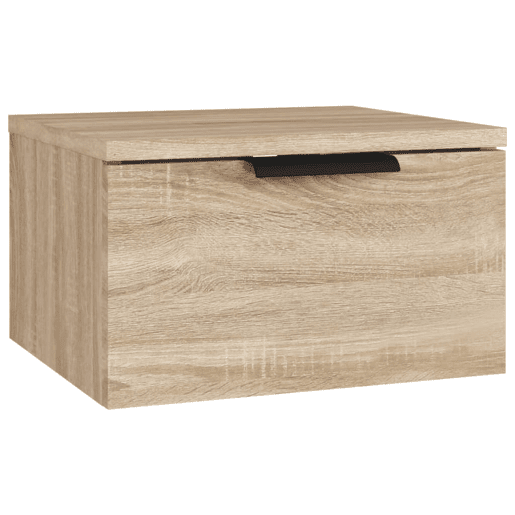 Mesa De Cabeceira De Parede Mesinha De Cabeceira - 34x30x20 cm cor sonoma