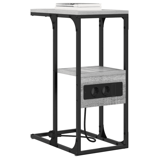 Mesa De Cabeceira - Mesinha De Cabeceira Sonoma cinzento 41.5 x 26 x 60.5 cm
