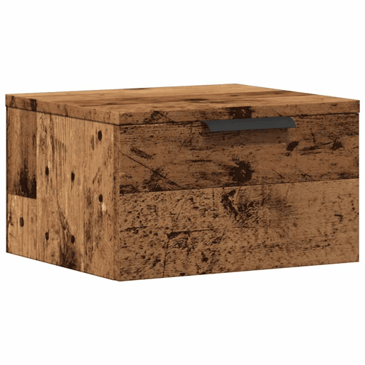 Mesa De Cabeceira De Parede Mesinha De Cabeceira - 34x30x20 cm madeira velha