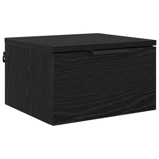 Mesa De Cabeceira - Mesinha De Cabeceira com gaveta Carvalho preto 34 x 30 x 20 cm