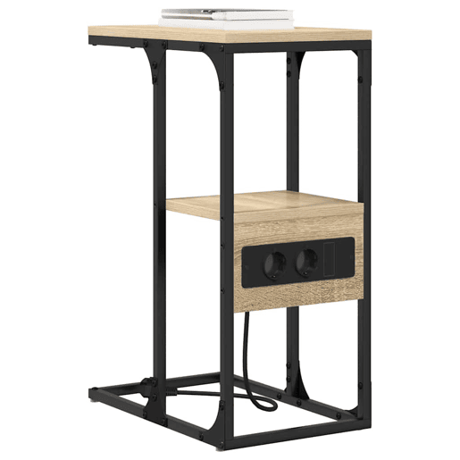 Mesa De Cabeceira - Mesinha De Cabeceira Carvalho sonoma 41.5 x 26 x 60.5 cm