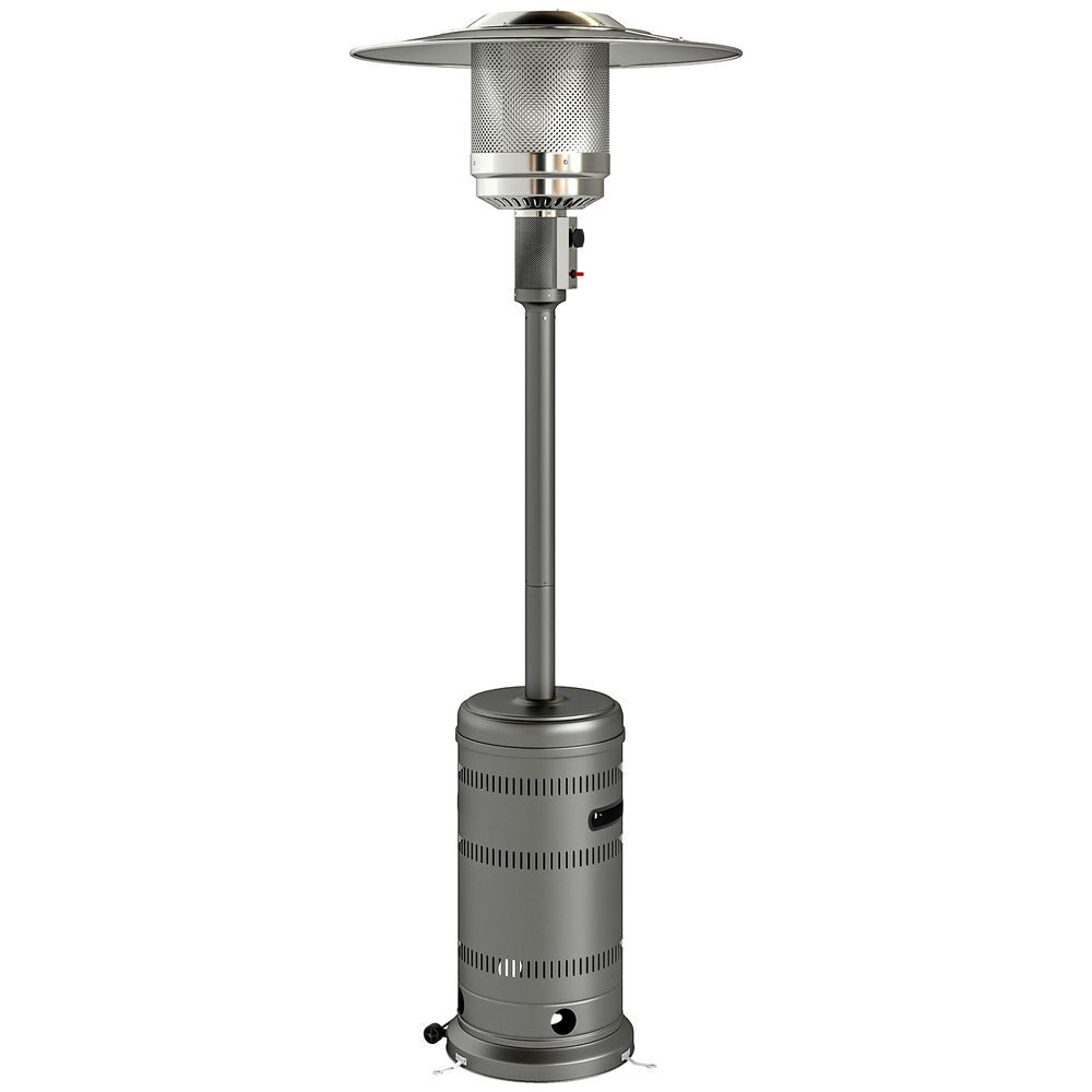 Estufa Gas Exterior Aluminio, Acero Inoxidable Outsunny