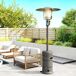 Estufa Gas Exterior Aluminio, Acero Inoxidable Outsunny Estufa Gas Exterior Aluminio, Acero Inoxidable Outsunny Gris