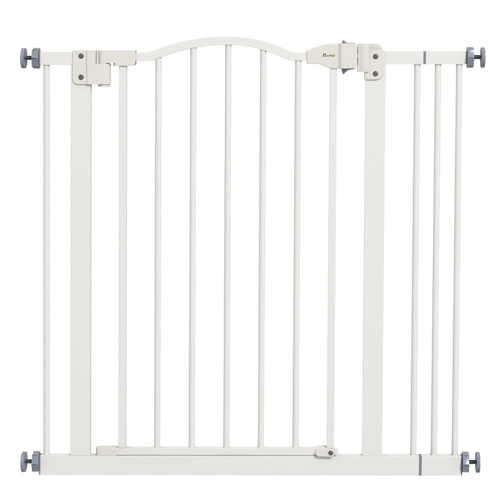 Barrera de Seguridad Metal, Plástico PawHut