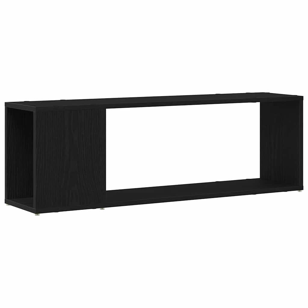 Centro de entretenimiento negro 100 x 24 x 32 cm