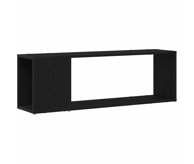 Centro de entretenimiento negro 100 x 24 x 32 cm