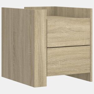 Mesa De Cabeceira - Mesinha De Cabeceira 45x50x50 cm derivados de madeira carvalho sonoma