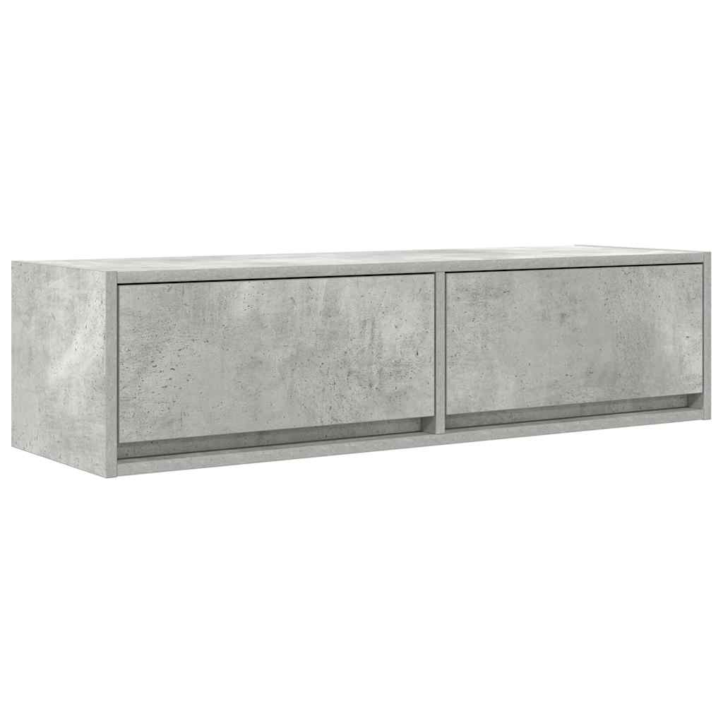 gabinete de tv con cajon gris hormigon 100 x 31 x 255 cm