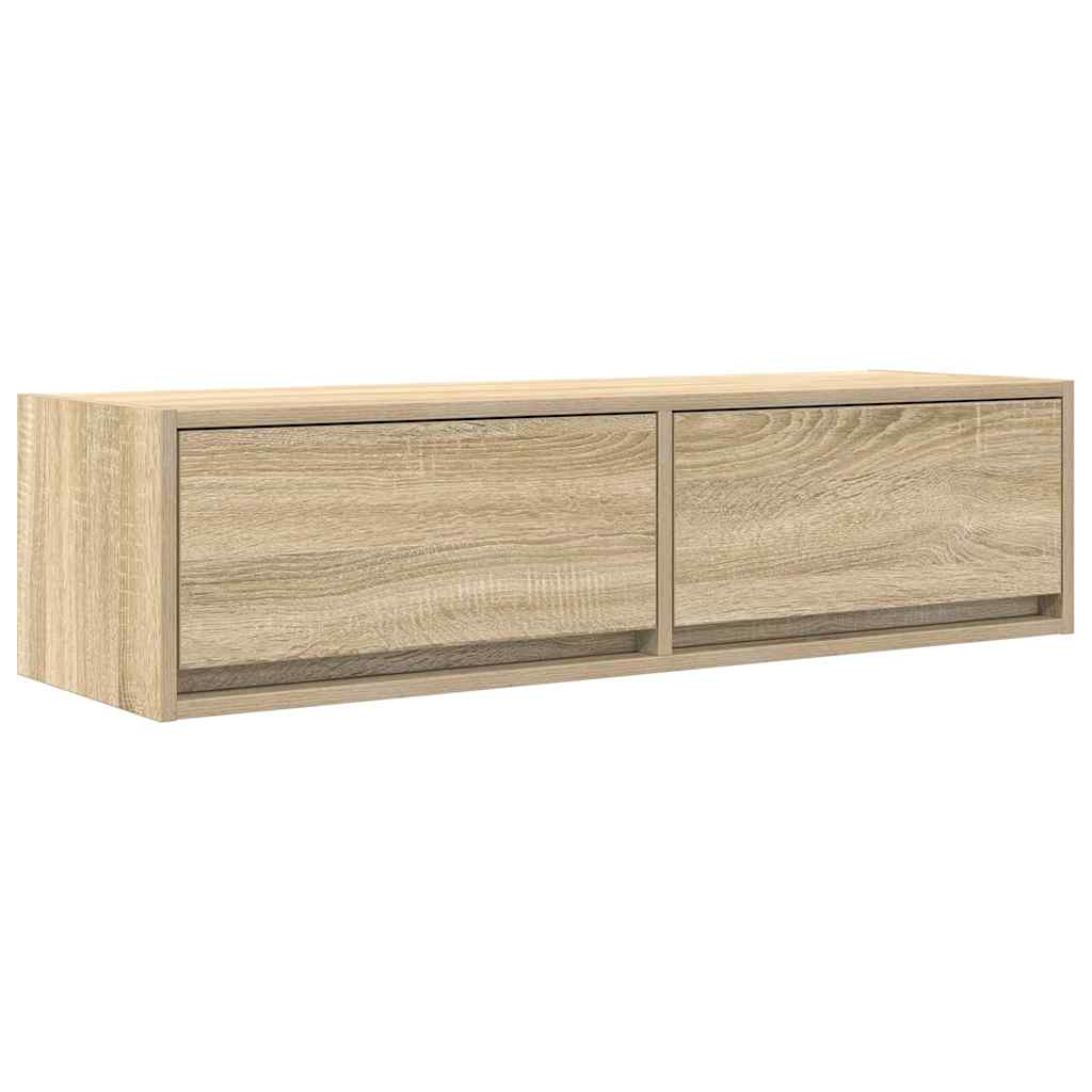 Gabinete de tv con cajón roble sonoma 100 x 31 x 25.5 cm