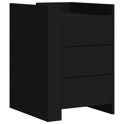 Mesa De Cabeceira - Mesinha De Cabeceira 45x50x65 cm derivados de madeira preto