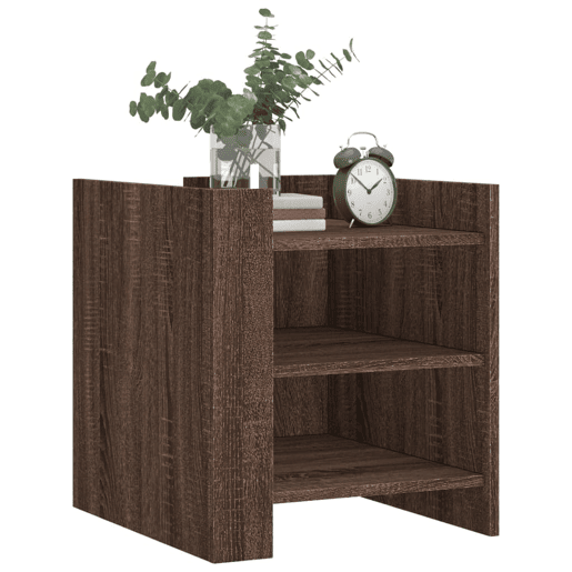 Mesa De Cabeceira - Mesinha De Cabeceira 45x50x50 cm derivados madeira carvalho castanho