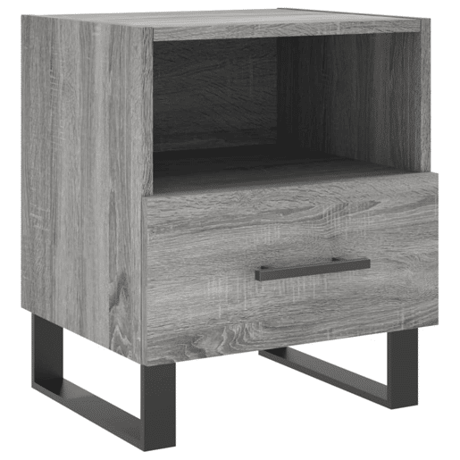 Mesa De Cabeceira - Mesinha De Cabeceira 40x35x47,5 cm derivados madeira sonoma cinza