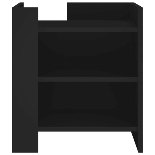 Mesa De Cabeceira - Mesinha De Cabeceira 45x50x50 cm derivados de madeira preto