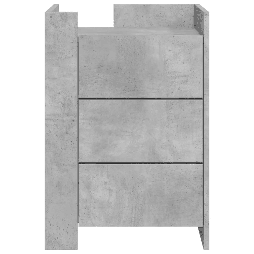 Mesa De Cabeceira - Mesinha De Cabeceira 45x50x65 cm derivados madeira cinza cimento