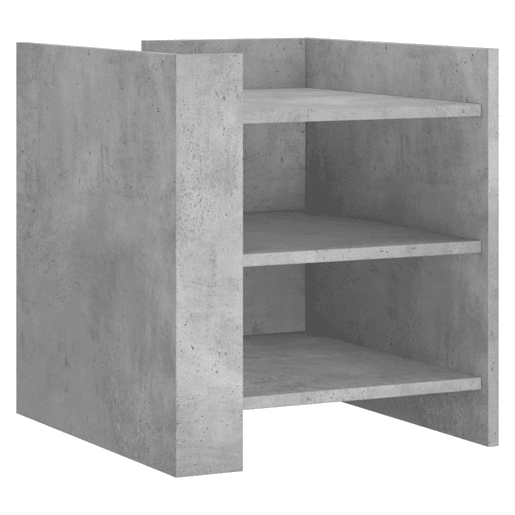 Mesa De Cabeceira - Mesinha De Cabeceira 45x50x50cm derivados madeira cinzento cimento