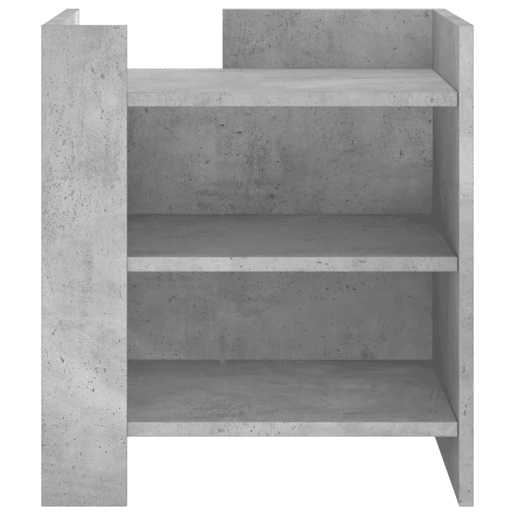 Mesa De Cabeceira - Mesinha De Cabeceira 45x50x50cm derivados madeira cinzento cimento