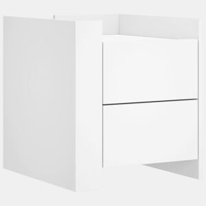 Mesa De Cabeceira Mesinha De Cabeceira - 45x50x50 cm derivados de madeira branco