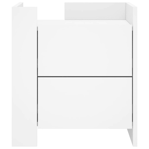 Mesa De Cabeceira Mesinha De Cabeceira - 45x50x50 cm derivados de madeira branco Mesa De Cabeceira Mesinha De Cabeceira - 45x50x50 cm derivados de madeira branco