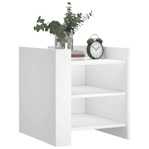 Mesa De Cabeceira Mesinha De Cabeceira - 45x50x50 cm derivados de madeira branco