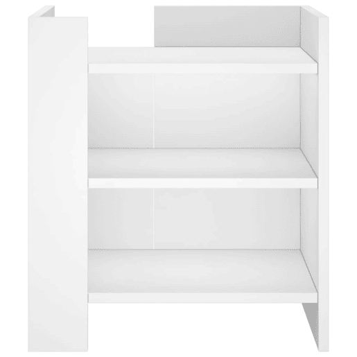 Mesa De Cabeceira Mesinha De Cabeceira - 45x50x50 cm derivados de madeira branco