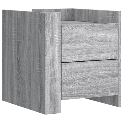 Mesa De Cabeceira - Mesinha De Cabeceira 45x50x50 cm derivados de madeira cinzento sonoma