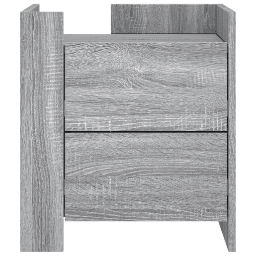Mesa De Cabeceira - Mesinha De Cabeceira 45x50x50 cm derivados de madeira cinzento sonoma