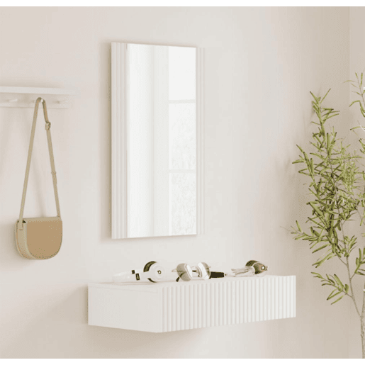 Móvel de entrada Hall de entrada Branco 80x42x97 1 gaveta Amira Muebles Bonitos